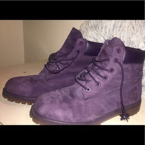 Purple Timberland Boots